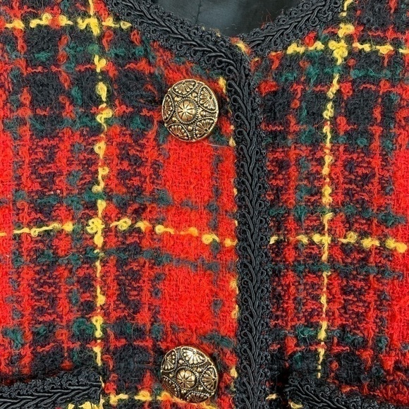 VINTAGE Lord&Taylor Bouclé Knit Jacket Size10 - Picture 3 of 9